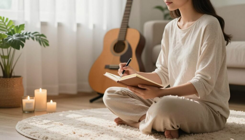 mindful practices meditation journaling music
