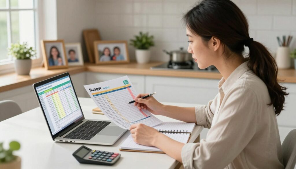 single mom budget tips save money