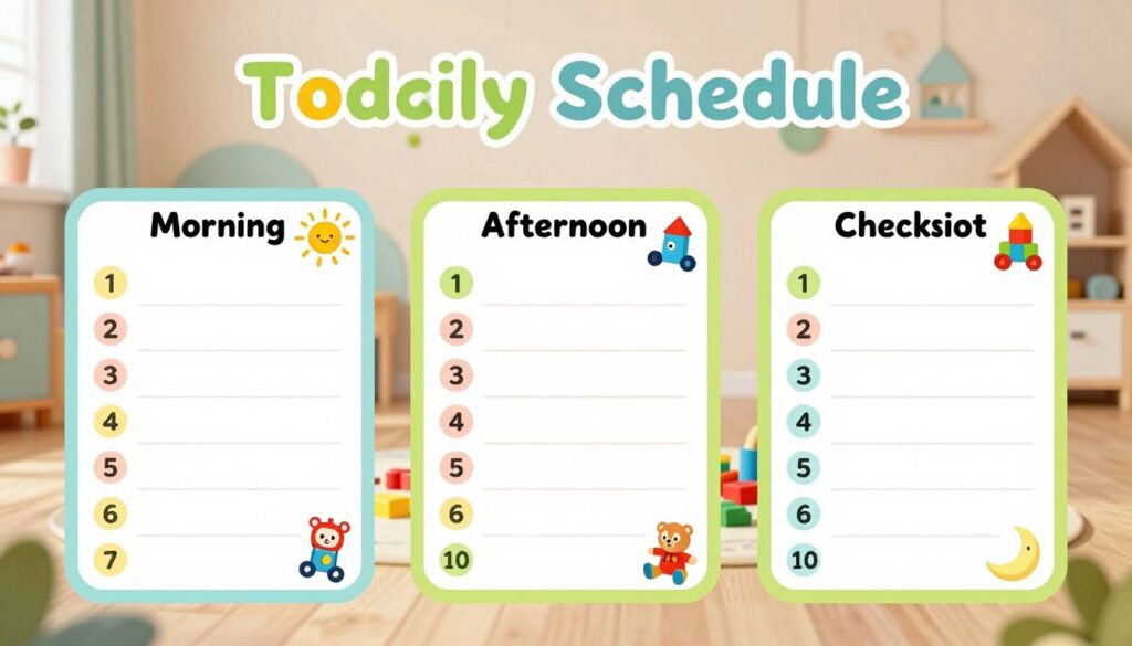 toddler daily schedule template