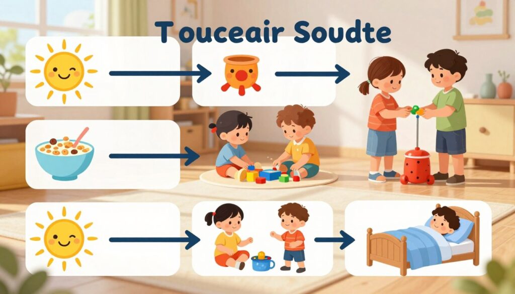 toddler visual schedule for daily routine transitions