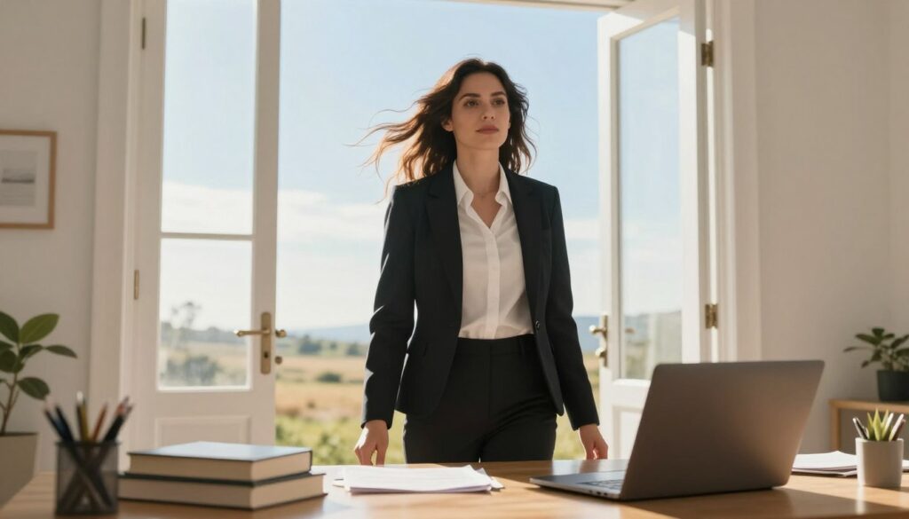 woman taking the first step on her financial independence journey for female financial empowerment