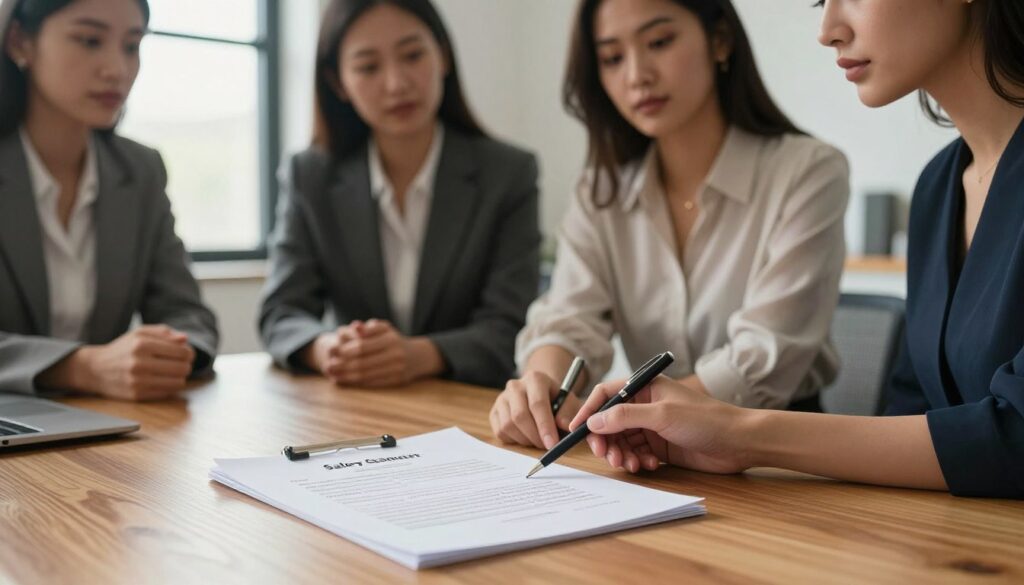 women salary negotiation written agreement