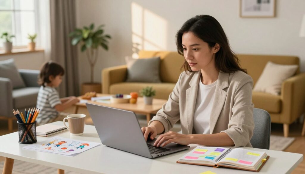 working mom schedule balance work and family