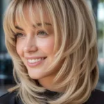 Trendy hairstyles for round faces in 2026 showcasing various cute styles.
