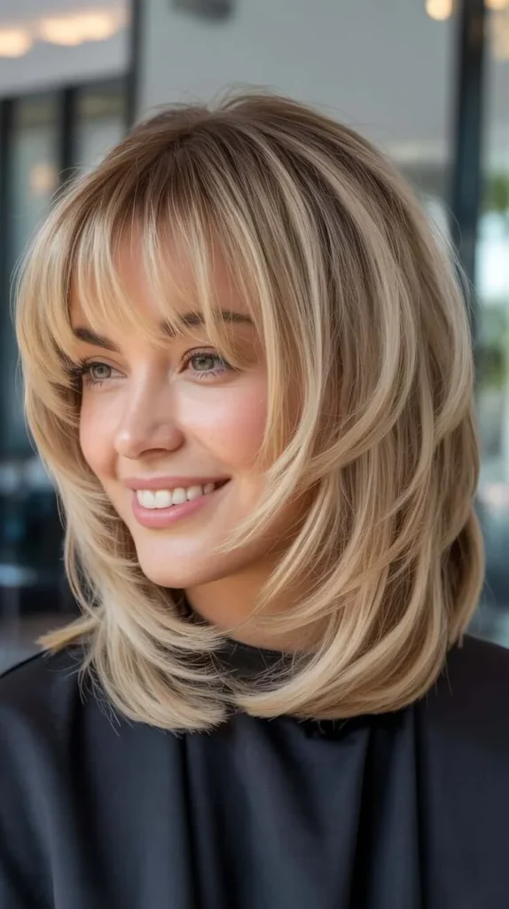Trendy hairstyles for round faces in 2026 showcasing various cute styles.