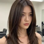 Variety of stylish haircuts for long hair on a round face