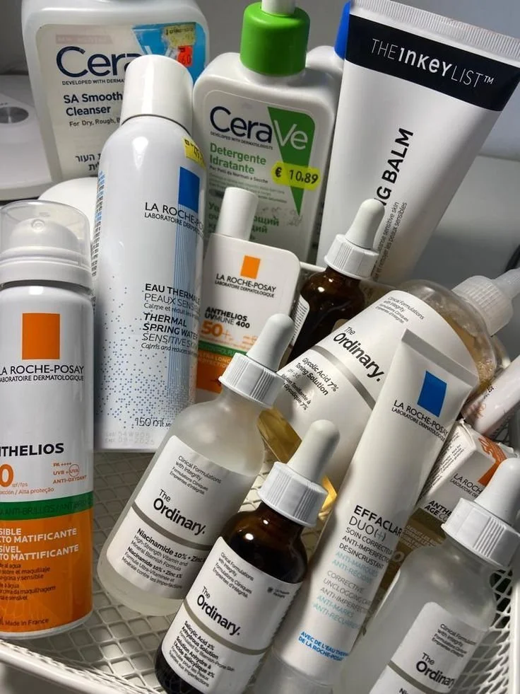 Collection of holy grail skincare products for a radiant beauty routine