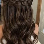 Elegant long hair bridal hairstyles for wedding ceremonies