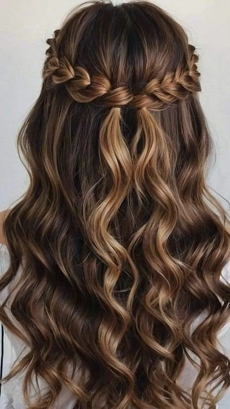Elegant long hair styles for medium-length hair, showcasing easy hairstyles.