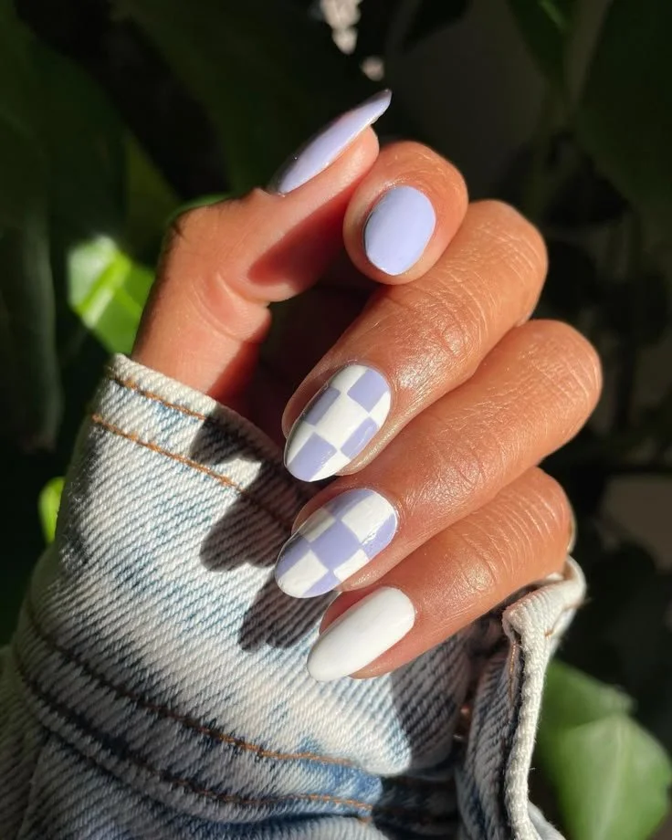 Stylish checkered nails design for 2026 inspiration