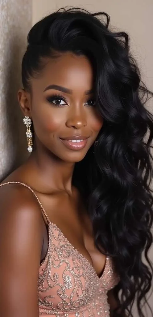 Beautiful prom hairstyles for black women in 2024 showcasing elegance and creativity.