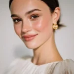 Bridal makeup look featuring elegant styles for brides and bridesmaids on a wedding day