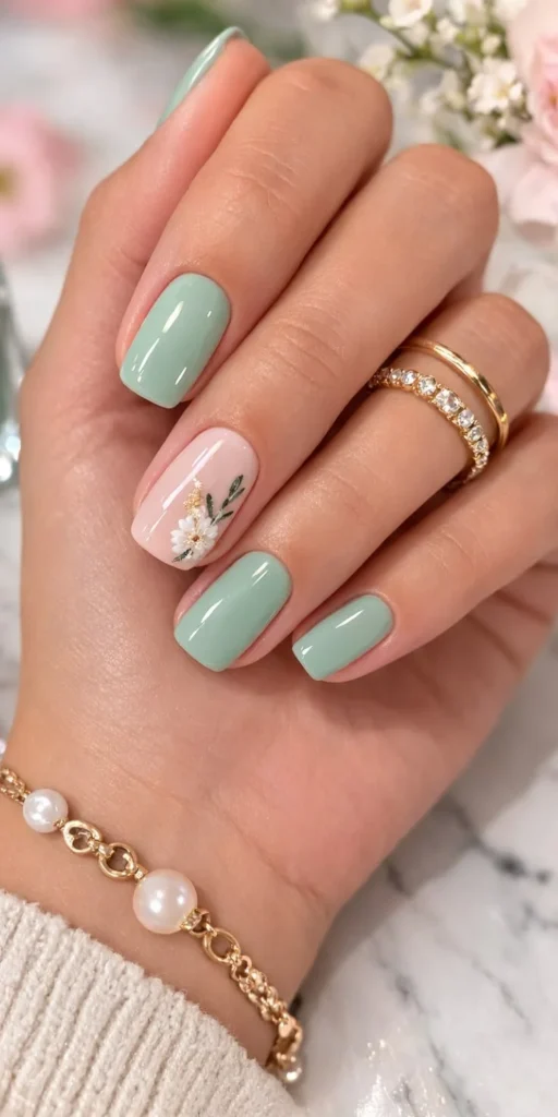 Stylish short spring nail ideas for 2026 featuring vibrant colors and patterns.