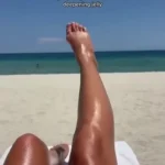 Mom enjoying the sun with a fast, dark tan after brief exposure.