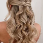 Sleek half up half down hairstyles for a chic and elegant look