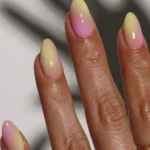 Trendy summer ombre nails showcasing vibrant colors and stylish designs.