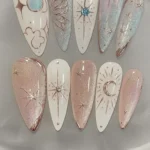 Trendy and unique nail art inspirations for 2025 showcasing vibrant designs.