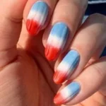 Colorful 4th of July nail art designs with stars and stripes