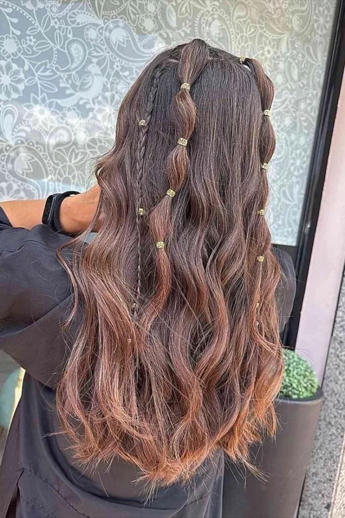 Cute festival hairstyles featuring boho glam braids and styles for long hair.