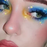 Easy drag makeup ideas showcasing funky and cute eye looks for moms.
