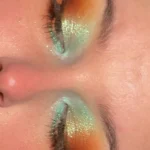 Chic green eyeshadow looks for brown eyes, perfect for moms.