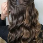 Elegant wedding guest hairstyle ideas featuring formal styles for long hair.
