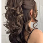 Elegant hairstyle for an event, showcasing latest прическа trends.