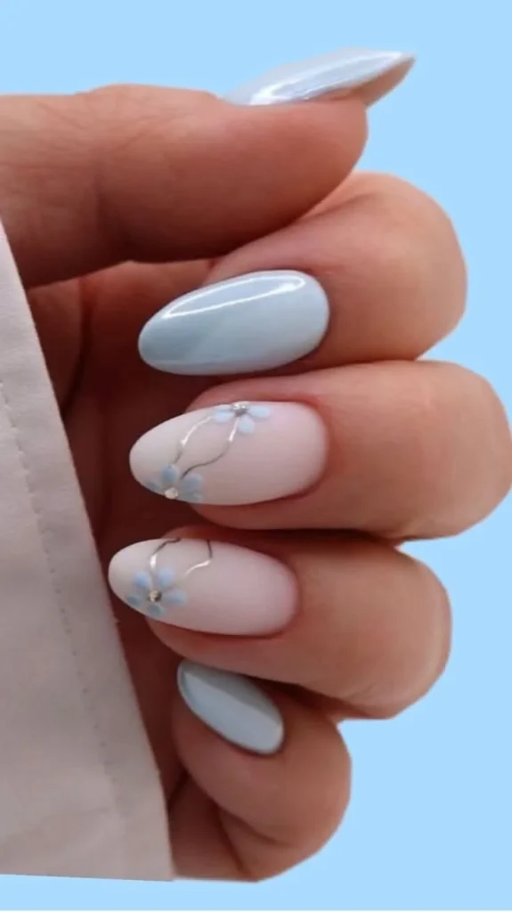 Soft glam nails showcasing easy looks for moms to wear anywhere