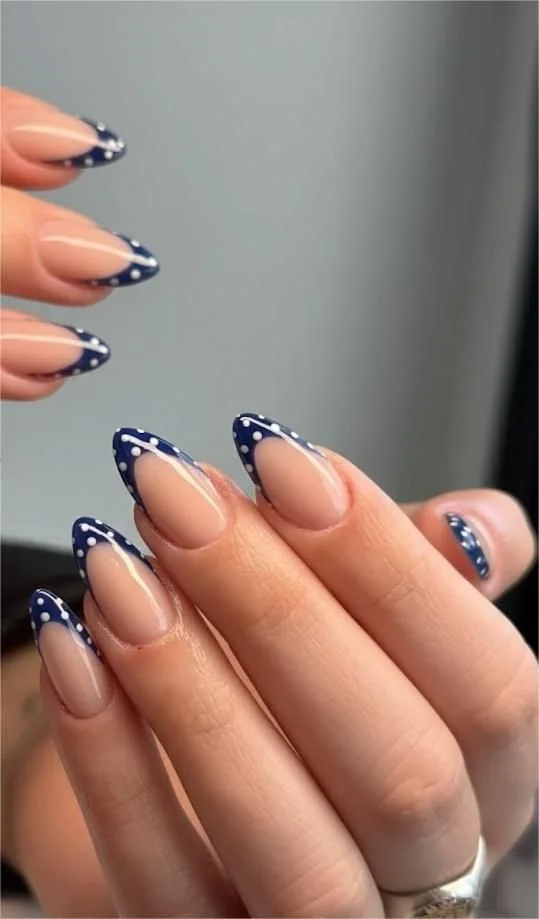 Adorable pink and blue nail designs for moms suitable for all occasions.