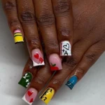 Cute Back to School Nails designs for busy moms and kids