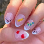 Colorful teacher nail art design ideas for moms to love and share