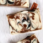 Homemade Cocoa Butter Cashmere cold process soap bars with natural ingredients.