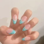 Colorful and creative striped nails design showcasing vibrant nail art ideas.