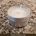 DIY candle making materials and finished candles for beginners