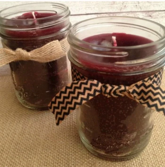 DIY homemade candles in a colorful selection for gifts and crafts.