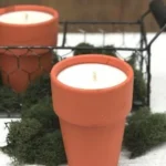 DIY terracotta pot citronella candles for outdoor relaxation