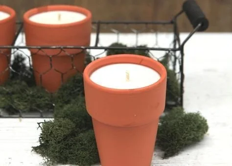 DIY terracotta pot citronella candles for outdoor relaxation