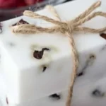 Homemade cranberry vanilla shea butter soap perfect for charming moms