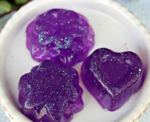 Colorful jelly soap creations for kids' bath time fun
