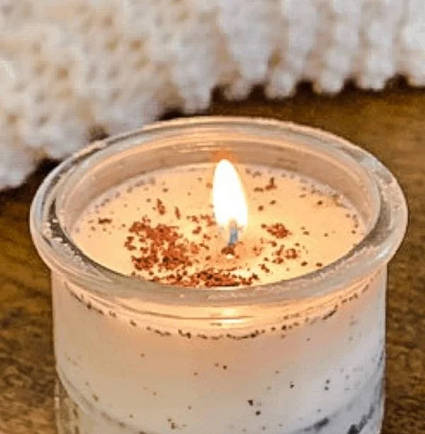 Handmade cozy coffee candle for a warm, inviting atmosphere at home