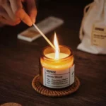 Calming little power candle for tranquil bedtimes and relaxation
