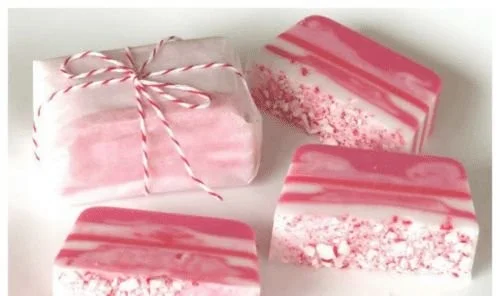 Homemade melt and pour soap and ingredients for busy moms