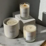 Hinoki Forest Candle in 11oz ceramic, bringing a calming ambiance to your home.