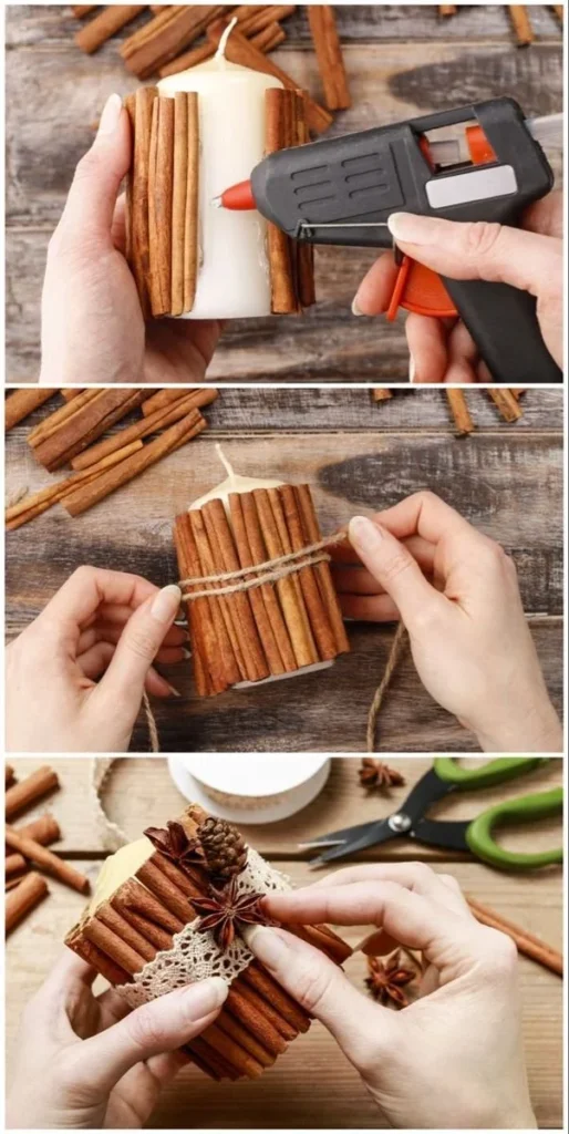 Handmade Christmas gift ideas and festive autumn decorations for cadeau noel.