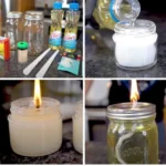 Homemade 100-hour candle crafted by a busy mom in seven simple steps