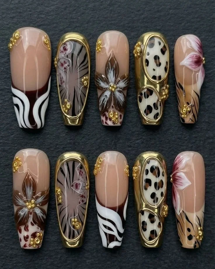 Creative nail art ideas on colorful manicure designs.