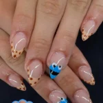 Variety of nail inspirations for DIY manicures showcasing vibrant colors and designs.