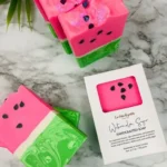 Watermelon Sugar goat milk soap bar with organic oils and butters