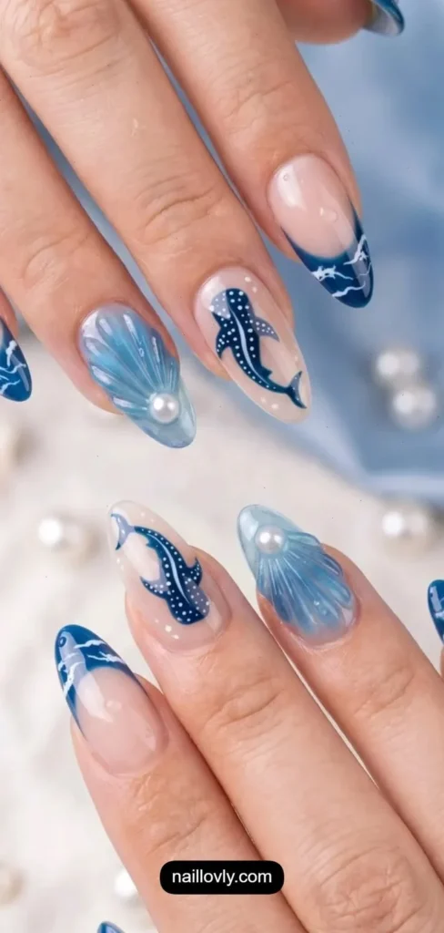 Stylish July nails for summer vacation inspiration and nail art ideas