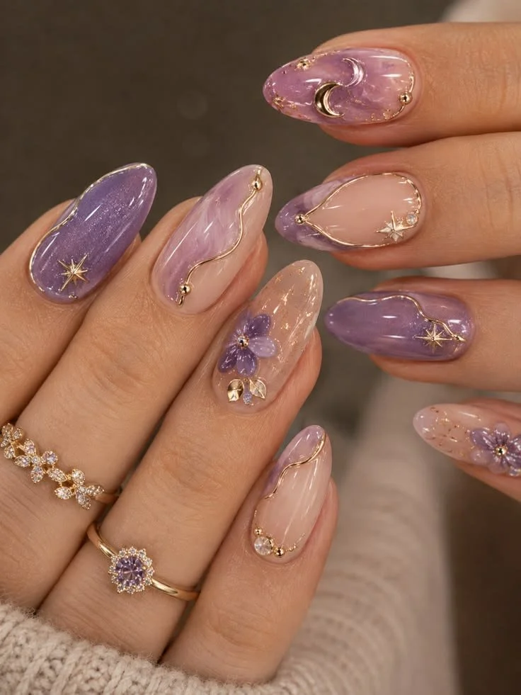 Creative nail art designs featuring 112 unique ideas for your next nail appointment.